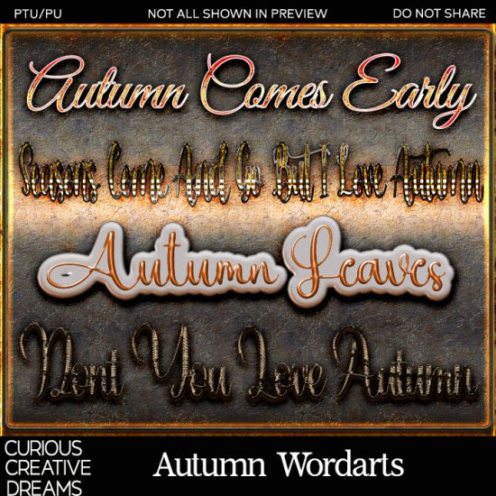 Autumn Wordart - Click Image to Close