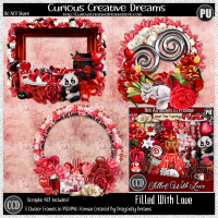 Filled With Love Cluster Frames